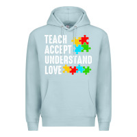 Blue Mist Teach Accept Understand Love Premium Hoodie - CowhideDigitalArt