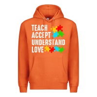 Carrot Teach Accept Understand Love Premium Hoodie - CowhideDigitalArt