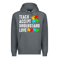 Rock Teach Accept Understand Love Premium Hoodie - CowhideDigitalArt