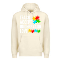 Sandshell Teach Accept Understand Love Premium Hoodie - CowhideDigitalArt