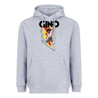 Heather Grey Gino time basketball Heavyweight Hoodie - DesignPulse