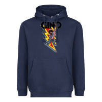 Navy Gino time basketball Heavyweight Hoodie - DesignPulse