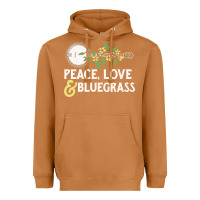 Meerkat peace , love & bluegrass   banjo nature vines illu Heavyweight Hoodie - DesignPulse