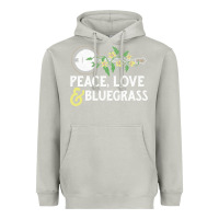 Moon Dust peace , love & bluegrass   banjo nature vines illu Heavyweight Hoodie - DesignPulse