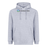 Heather Grey Cleveland clinic Heavyweight Hoodie - DesignPulse