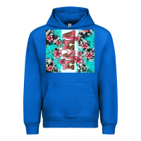 Cobalt floral mama Urban Hoodie - AdoDesignShop