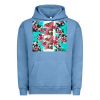 Pigment Pebble Blue floral mama Urban Hoodie - AdoDesignShop