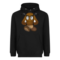 Black goomba Heavyweight Hoodie - DesignPulse