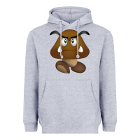 Heather Grey goomba Heavyweight Hoodie - DesignPulse