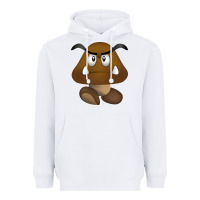 White goomba Heavyweight Hoodie - DesignPulse
