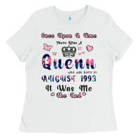 White Once Upon A Time There Was A Queen Who Was Born I Ladies Tee - Bettercallsaul