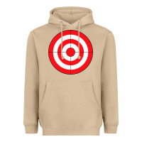 Mushroom bulls eye target lazy diy halloween costume darts shooting t shirt Heavyweight Hoodie - DesignPulse