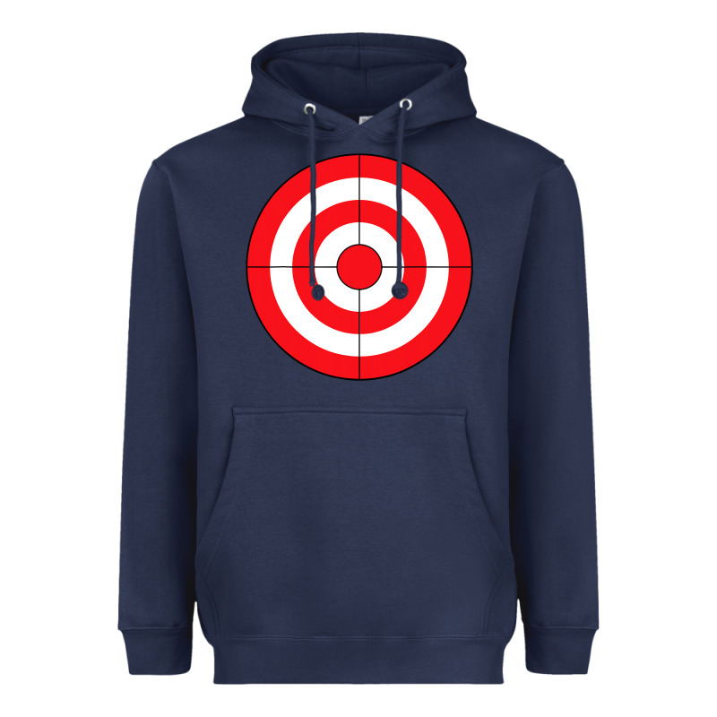 Bulls Eye Target Lazy Diy Halloween Costume Darts Shooting T Shirt Heavyweight Hoodie by DesignPulse | Teevron