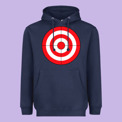 Bulls Eye Target Lazy Diy Halloween Costume Darts Shooting T Shirt Heavyweight Hoodie Designed By Designpulse