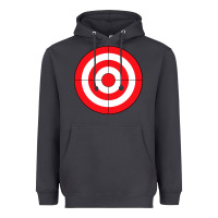 Smoke bulls eye target lazy diy halloween costume darts shooting t shirt Heavyweight Hoodie - DesignPulse