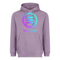 Lavender solana crypto sol coin blockchain decentralized application long sleev Heavyweight Hoodie - DesignPulse