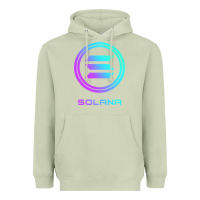 Matcha solana crypto sol coin blockchain decentralized application long sleev Heavyweight Hoodie - DesignPulse