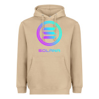 Mushroom solana crypto sol coin blockchain decentralized application long sleev Heavyweight Hoodie - DesignPulse