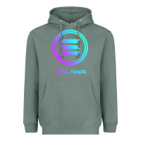 Sage solana crypto sol coin blockchain decentralized application long sleev Heavyweight Hoodie - DesignPulse