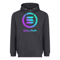 Smoke solana crypto sol coin blockchain decentralized application long sleev Heavyweight Hoodie - DesignPulse