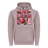 Vintage Zinc Live laugh love Valentine's Day Vintage Hoodie - HowdyJamesFarm