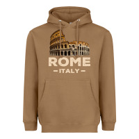 Toasted Coconut Cool Vintage Roma Italia Colosseum Souvenirs, Rome Italy Pullover Hood Heavyweight Hoodie - DesignPulse