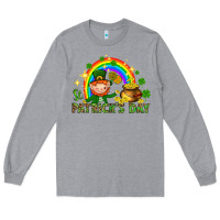 Heather Grey St. Patrick's Day Elf with elements Long Sleeve Tee - HowdyJamesFarm