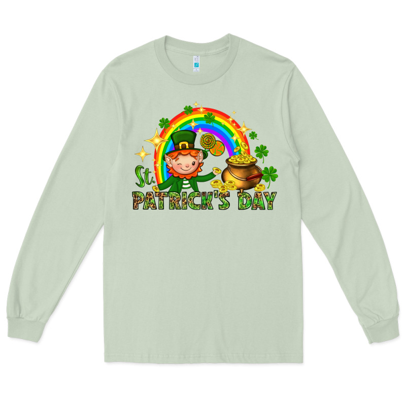 St. Patrick's Day Elf With Elements Long Sleeve Tee by HowdyJamesFarm | Teevron