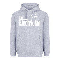 Heather Grey the electrician the godfather parody design hipste Heavyweight Hoodie - PixelWave