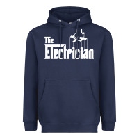Navy the electrician the godfather parody design hipste Heavyweight Hoodie - PixelWave