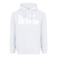 White the electrician the godfather parody design hipste Heavyweight Hoodie - PixelWave