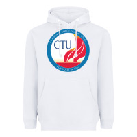 White graduate, theological, education (GTU) Heavyweight Hoodie - PixelWave