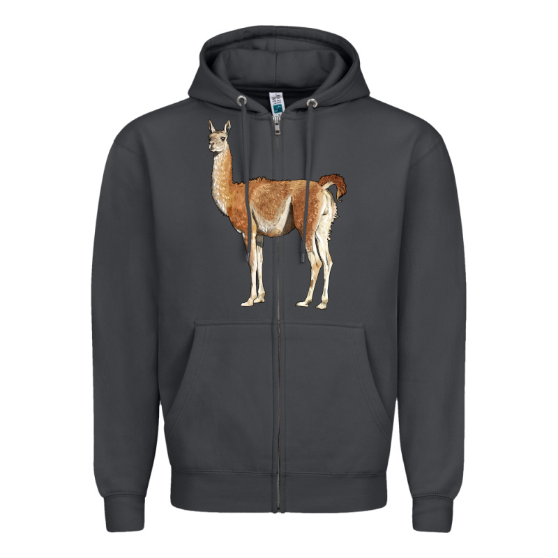Guanaco Llama Zipper Hoodie by LillyAllenDesigns | Teevron