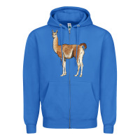 True Royal guanaco llama Zipper Hoodie - LillyAllenDesigns