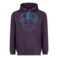 Plum bing bong vintage distressed Heavyweight Hoodie - PixelWave