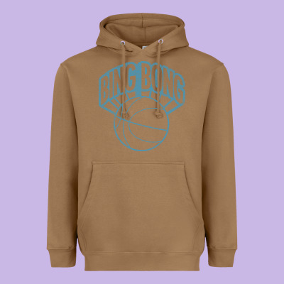 Bing Bong Vintage Distressed Heavyweight Hoodie Designed By Pixelwave