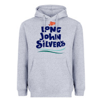 Heather Grey #long john silvers Heavyweight Hoodie - PixelWave