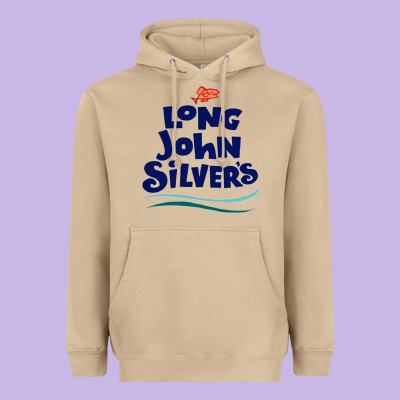 #long John Silvers Heavyweight Hoodie Designed By Pixelwave
