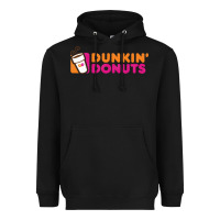 Black Dunkin'donuts Heavyweight Hoodie - PixelWave
