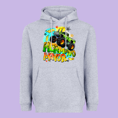 Hermano Mayor Heavyweight Hoodie Designed By Barkaloodesign