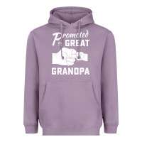Lavender Promoted to Great Grandpa Heavyweight Hoodie - PixelWave