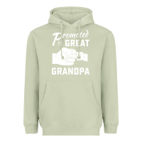 Matcha Promoted to Great Grandpa Heavyweight Hoodie - PixelWave