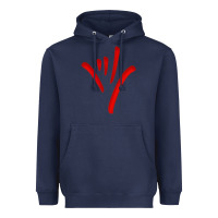 Navy asl (american sign language) tshirt  i love you classic Heavyweight Hoodie - PixelWave