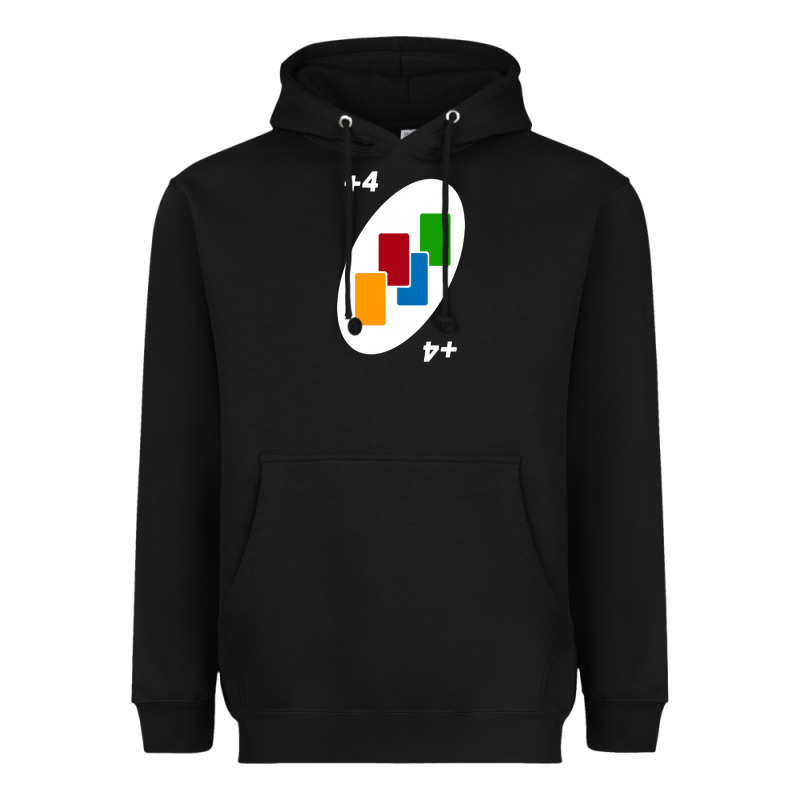 Uno Card Game Draw Four Heavyweight Hoodie by PixelWave | Teevron
