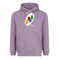 Lavender Uno Card Game Draw Four Heavyweight Hoodie - PixelWave