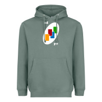 Sage Uno Card Game Draw Four Heavyweight Hoodie - PixelWave