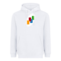 White Uno Card Game Draw Four Heavyweight Hoodie - PixelWave