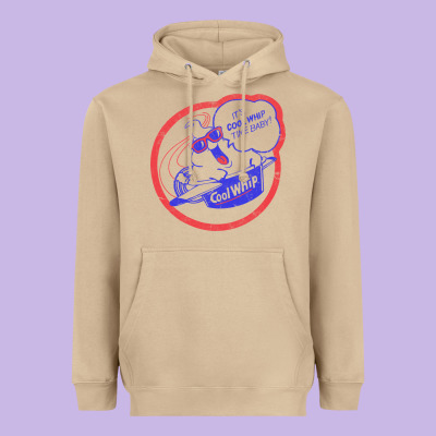 Cool Whip Vintage Design   80s Aesthetic Heavyweight Hoodie Designed By Pixelwave