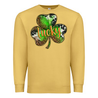 Antique Gold st. patricks day lucky shamrock Premium Sweatshirt - BarkalooDesign