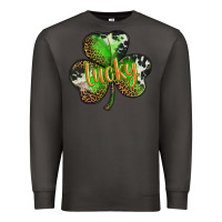 Smoke st. patricks day lucky shamrock Premium Sweatshirt - BarkalooDesign